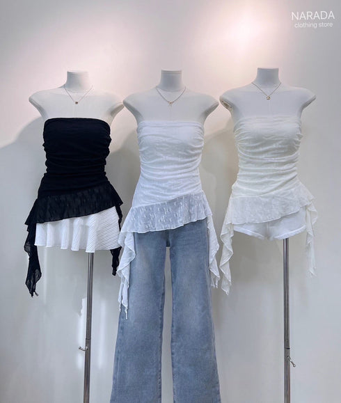 Tube Ruffled Top